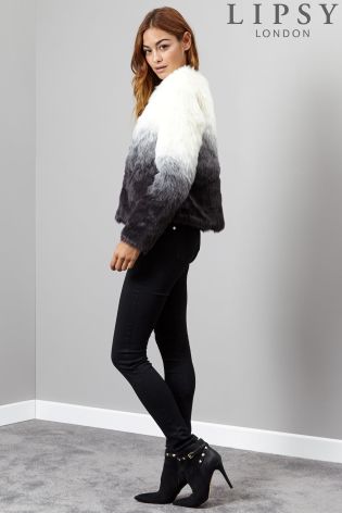 Lipsy Ombre Faux Fur Coat